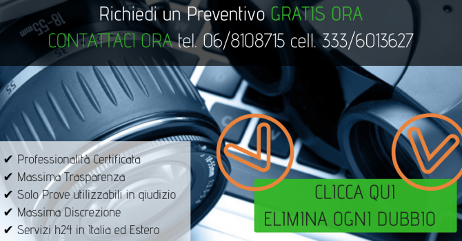 Investigatore privato Roma: Preventivi Gratis FullService - Investigatore Roma FULLSERVICE